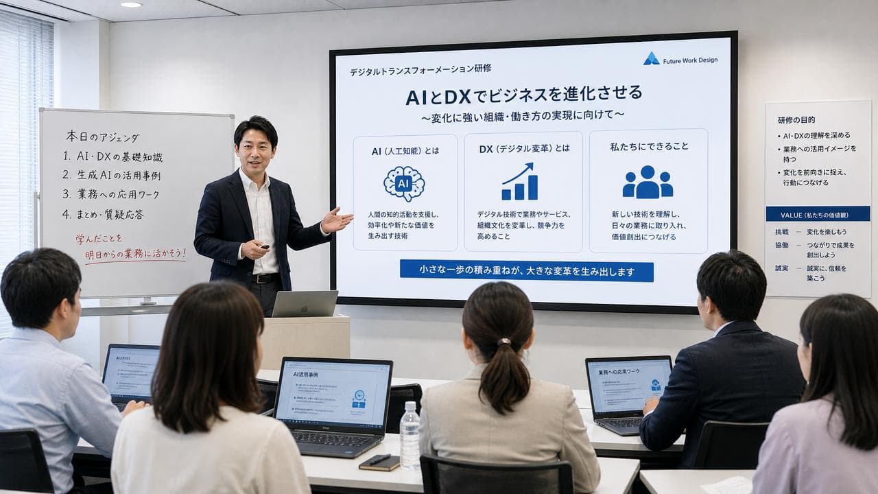 研修会社がAIで教材作成を効率化、コンテンツ制作コストを半減させた方法